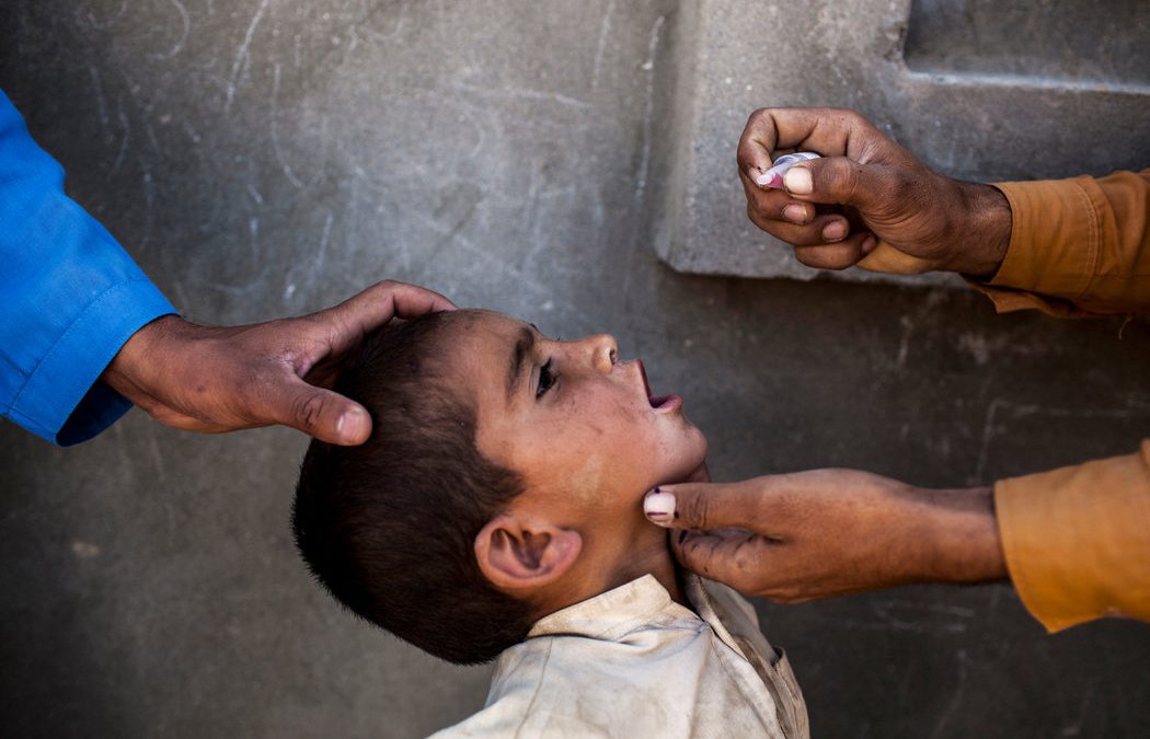 Akhil L, Ahmad HA, The recent outbreaks and reemergence of poliovirus in war and conflict-affected areas, 2016: International Journal of Infectious Disease, Vol: 49, p40-46.