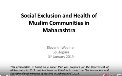 Social exclusion and health of Muslim communities in Maharashtra by Sana Contractor