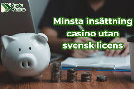 Minsta insättning casino utan svensk reglering - En guide